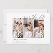 Élégantes Cartes de Faire-Part de Date de Mariage  (Devant)