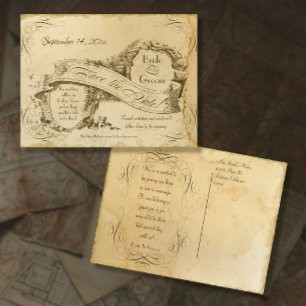 Élégantes Cartes de Faire-Part de Mariage Vintage 