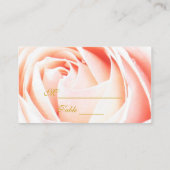 Élégantes Cartes de Placard Rose (Dos)