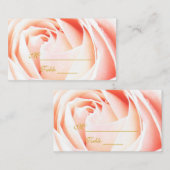 Élégantes Cartes de Placard Rose (Devant / Derrière)