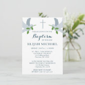 Élégantes colombes du baptême et invitation croisé (Debout devant)