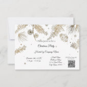 Élégantes entreprises Noël Fête Invitation (Devant)