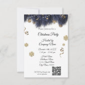 Élégantes entreprises Noël Fête Invitation (Devant)