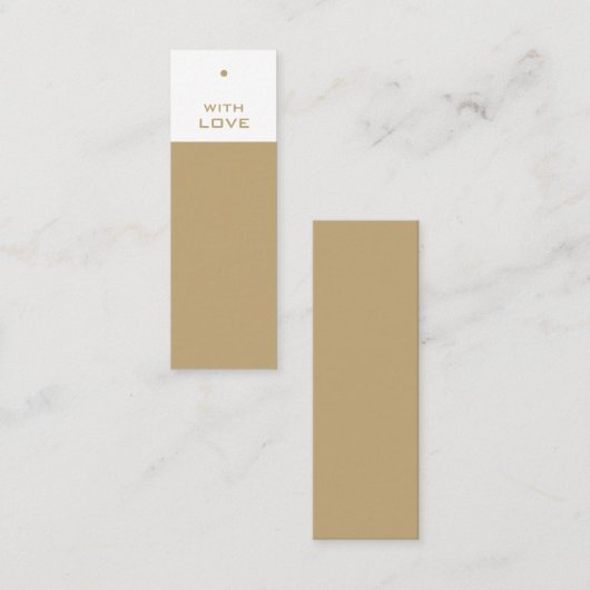 Élégantes étiquettes cadeaux (Devant / Derrière)