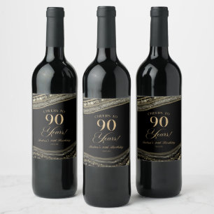 Élégantes étiquettes pour bouteille de vin pour le