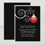 Élégantes fêtes de Noël Invitations (Devant / Derrière)