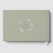 Élégantes fleurs de boho Sage Mariage (Verso)