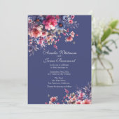 Élégantes fleurs sauvages boho avec invitation à d (Debout devant)