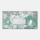 Élégantes fleurs vertes Sage (Clavier et souris)