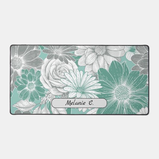 Élégantes fleurs vertes Sage (Recto)