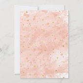 Elégantes Floral Girls 4e anniversaire Invitations (Dos)