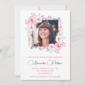 Élégantes invitations à 60e anniversaire Photo Boh (Devant)