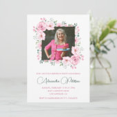 Élégantes invitations à 70e anniversaire Photo Boh (Debout devant)