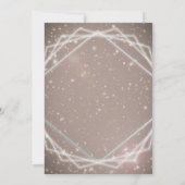 Élégantes Invitations Géométriques Moderne Étincel (Dos)