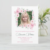 Élégantes invitations pour 11e anniversaire Photo (Debout devant)