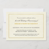 Élégantes invitations pour le 50e anniversaire - A (Dos)