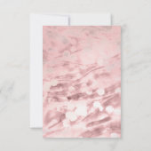 Élégantes Œillets Rose Aquarelle Merci (Dos)