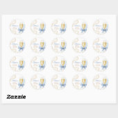 Élégantes Perles & Prosecco Autocollant pour Enter (Feuille)