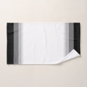 Élégantes rayures noires et grises (Serviette à main)