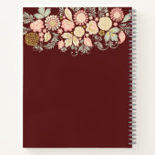 Élégantes recettes de livres de cuisine à fleurs d (Dos)