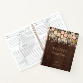 Élégantes recettes de livres de cuisine à fleurs e (Intérieur)