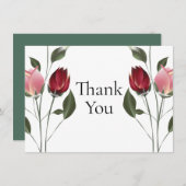 Élégantes Roses Merci (Devant / Derrière)