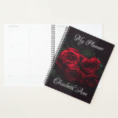 Élégantes Roses Rouges (Devant avec enveloppe)