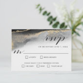 Élégantes Sélections de repas RSVP en marbre noir  (Debout devant)