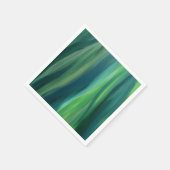 Élégantes serviettes en papier vert (Coin)