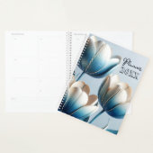 Élégantes tulipes bleues et blanches (Devant avec enveloppe)