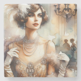  Elegantie Art Deco Stenen Onderzetter