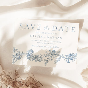  elegantie: Classic Floral Wedding Save The Date