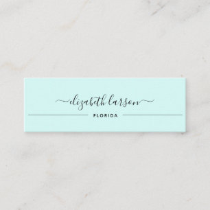 Elegantie Eenvoudig Licht Groen Oorbel Collectie Contactkaartje