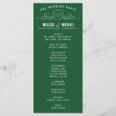 ELEGANTIE | EMERALD WEDDING PROGRAMMA (Achterkant)