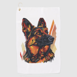 Elegantie en Canine Grace Duitse Herders Golfhanddoek