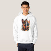 Elegantie en Canine Grace Duitse Herders Hoodie (Voorkant volledig)