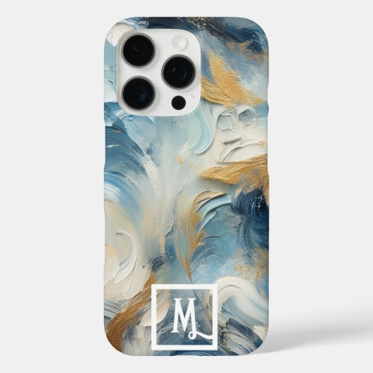 Elegantie in Acryl:  Monogram Case-Mate iPhone Case (Achterkant)