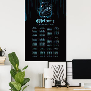Elegantie in beweging, de zwarte zwaan, poster