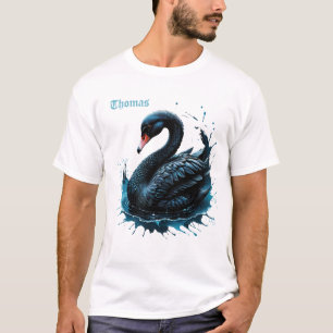 Elegantie in beweging, de zwarte zwaan, t-shirt