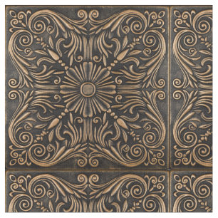 Elegantie in brons medaillon stof