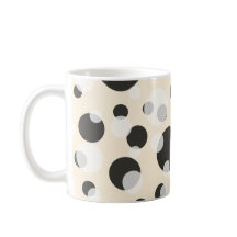 ✨ Elegantie in cirkels: Polka Dots Patroon Mok
