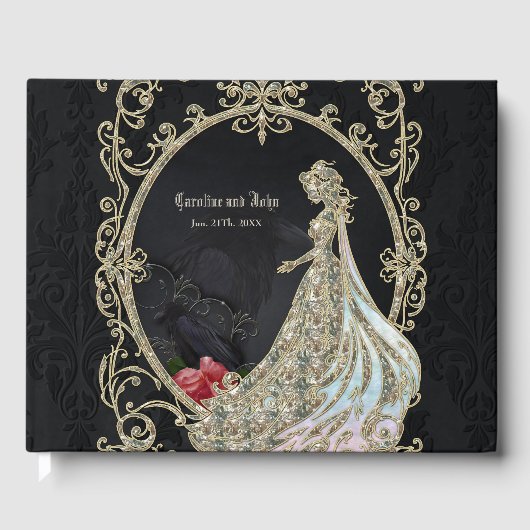 Elegantie in goud en zwart. gastenboek (Voorkant)