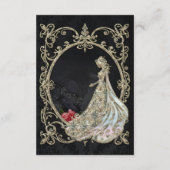 Elegantie in goud en zwart. informatiekaartje (Achterkant)