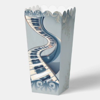 Elegantie in pianotoetsen en bloesems. bedankdoosjes