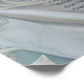 Elegantie in pianotoetsen en bloesems. poster (Hoek)