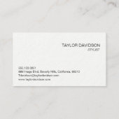 Elegantie in stijl: Roze, Zwart & Wit Business Ca Visitekaartje (Achterkant)