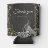 Elegantie in zilver en zwart. blikjeskoeler (Voorkant)