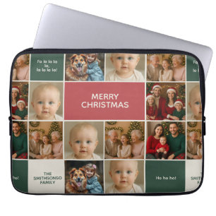 elegantie kerst xmas grappige familie vakantie fot laptop sleeve