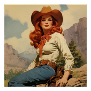 Elegantie op de prairie: Wild West Whispers Perfect Poster