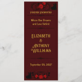 Elegantie op een bord: Aanpasbare trouw- Menu (Achterkant)